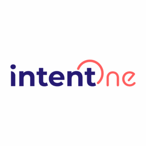 IntentOne purple and peach logo IntentOne Logo
